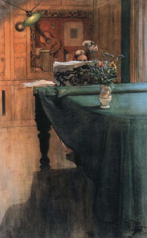 Carl Larsson brita at the piano Germany oil painting art